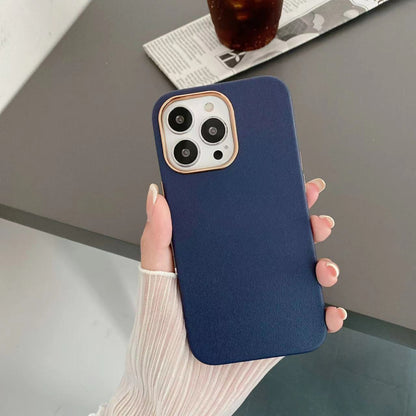 Fashion Electroplated Leather Pattern Cell Phone Case