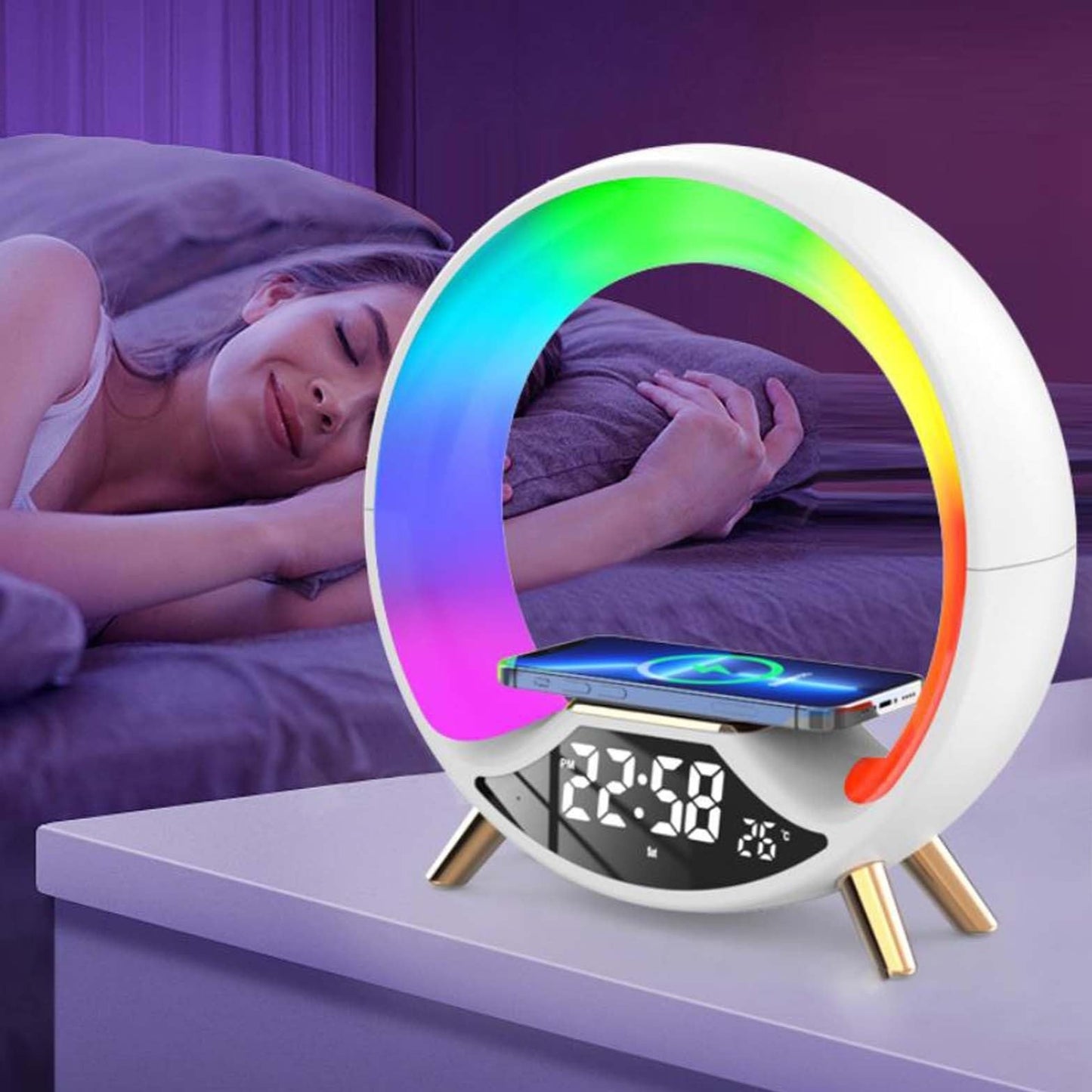 Multifunctional Three In One Wireless Charging Night Light - Hi Tech Trendz