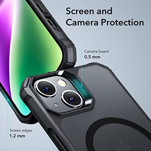 ESR for iPhone 14 Pro Case, Compatible with MagSafe, Shockproof Military-Grade Protection, Air-Guard Corners, Magnetic Phone Case for iPhone 14 Pro, Air Armor (HaloLock), Clear