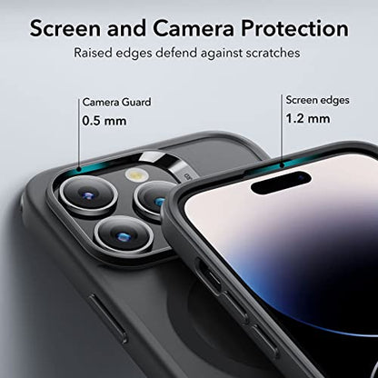 ESR for iPhone 14 Pro Case, Compatible with MagSafe, Shockproof Military-Grade Protection, Air-Guard Corners, Magnetic Phone Case for iPhone 14 Pro, Air Armor (HaloLock), Clear