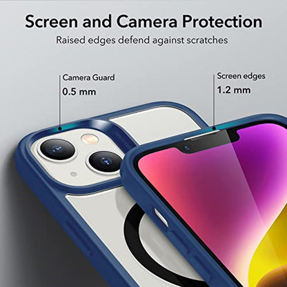 ESR for iPhone 14 Pro Case, Compatible with MagSafe, Shockproof Military-Grade Protection, Air-Guard Corners, Magnetic Phone Case for iPhone 14 Pro, Air Armor (HaloLock), Clear