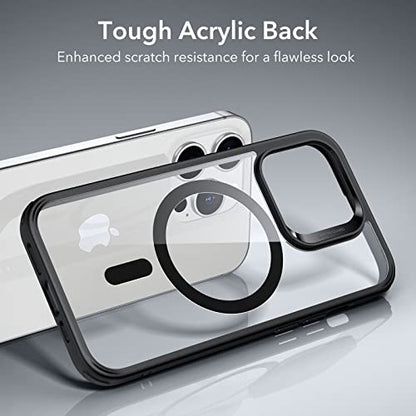 ESR for iPhone 14 Pro Case, Compatible with MagSafe, Shockproof Military-Grade Protection, Air-Guard Corners, Magnetic Phone Case for iPhone 14 Pro, Air Armor (HaloLock), Clear