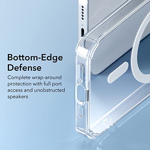 ESR for iPhone 14 Pro Case, Compatible with MagSafe, Shockproof Military-Grade Protection, Air-Guard Corners, Magnetic Phone Case for iPhone 14 Pro, Air Armor (HaloLock), Clear