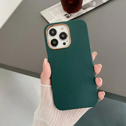 Fashion Electroplated Leather Pattern Cell Phone Case