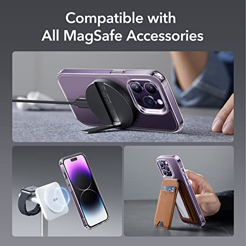 ESR for iPhone 14 Pro Case, Compatible with MagSafe, Shockproof Military-Grade Protection, Air-Guard Corners, Magnetic Phone Case for iPhone 14 Pro, Air Armor (HaloLock), Clear