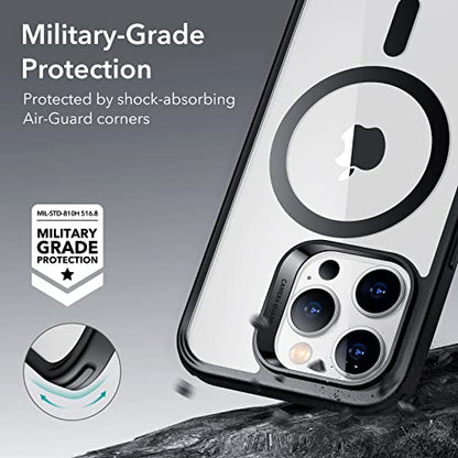 ESR for iPhone 14 Pro Case, Compatible with MagSafe, Shockproof Military-Grade Protection, Air-Guard Corners, Magnetic Phone Case for iPhone 14 Pro, Air Armor (HaloLock), Clear