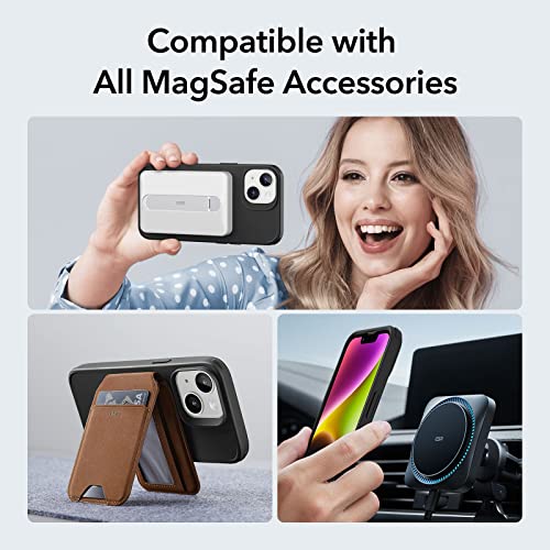 ESR for iPhone 14 Pro Case, Compatible with MagSafe, Shockproof Military-Grade Protection, Air-Guard Corners, Magnetic Phone Case for iPhone 14 Pro, Air Armor (HaloLock), Clear