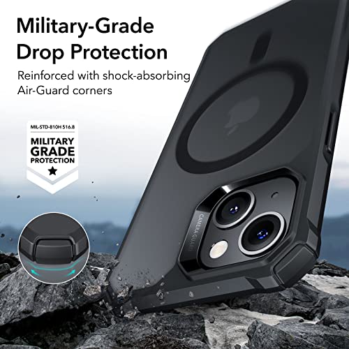 ESR for iPhone 14 Pro Case, Compatible with MagSafe, Shockproof Military-Grade Protection, Air-Guard Corners, Magnetic Phone Case for iPhone 14 Pro, Air Armor (HaloLock), Clear