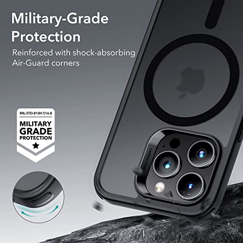 ESR for iPhone 14 Pro Case, Compatible with MagSafe, Shockproof Military-Grade Protection, Air-Guard Corners, Magnetic Phone Case for iPhone 14 Pro, Air Armor (HaloLock), Clear