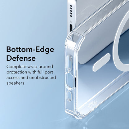 ESR for iPhone 14 Pro Case, Compatible with MagSafe, Shockproof Military-Grade Protection, Air-Guard Corners, Magnetic Phone Case for iPhone 14 Pro, Air Armor (HaloLock), Clear