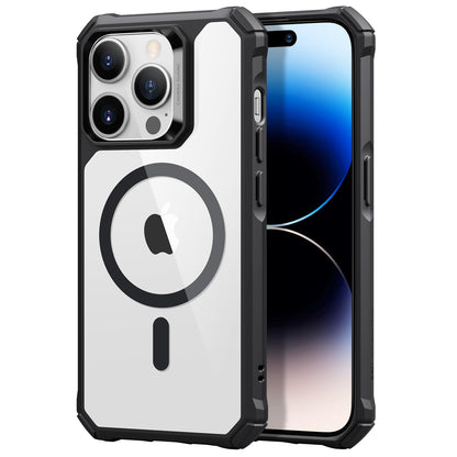 ESR for iPhone 14 Pro Case, Compatible with MagSafe, Shockproof Military-Grade Protection, Air-Guard Corners, Magnetic Phone Case for iPhone 14 Pro, Air Armor (HaloLock), Clear