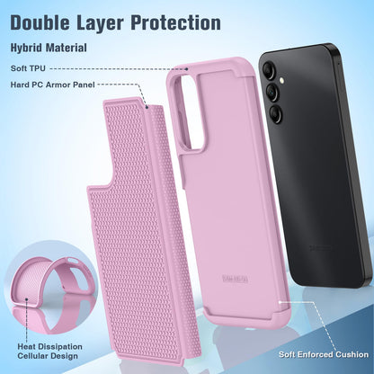 FNTCASE for Samsung Galaxy A15-5G Case: Dual Layer Protective Heavy Duty Cell Phone Cover Shockproof Rugged with Non Slip Textured Back - Military Protection Bumper Tough - 2024, 6.5inch