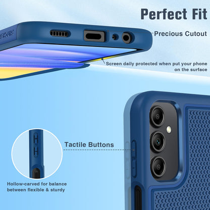 FNTCASE for Samsung Galaxy A15-5G Case: Dual Layer Protective Heavy Duty Cell Phone Cover Shockproof Rugged with Non Slip Textured Back - Military Protection Bumper Tough - 2024, 6.5inch