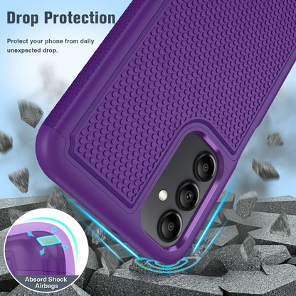 FNTCASE for Samsung Galaxy A15-5G Case: Dual Layer Protective Heavy Duty Cell Phone Cover Shockproof Rugged with Non Slip Textured Back - Military Protection Bumper Tough - 2024, 6.5inch