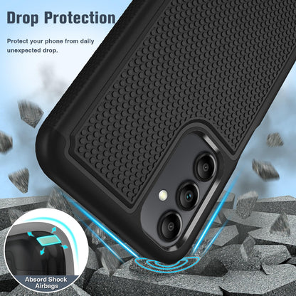 FNTCASE for Samsung Galaxy A15-5G Case: Dual Layer Protective Heavy Duty Cell Phone Cover Shockproof Rugged with Non Slip Textured Back - Military Protection Bumper Tough - 2024, 6.5inch