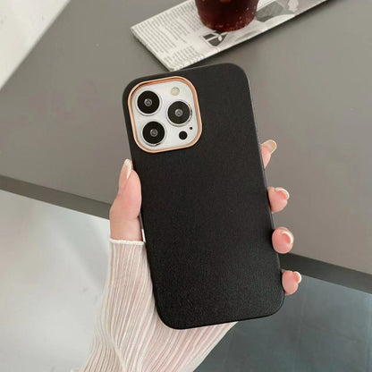 Fashion Electroplated Leather Pattern Cell Phone Case