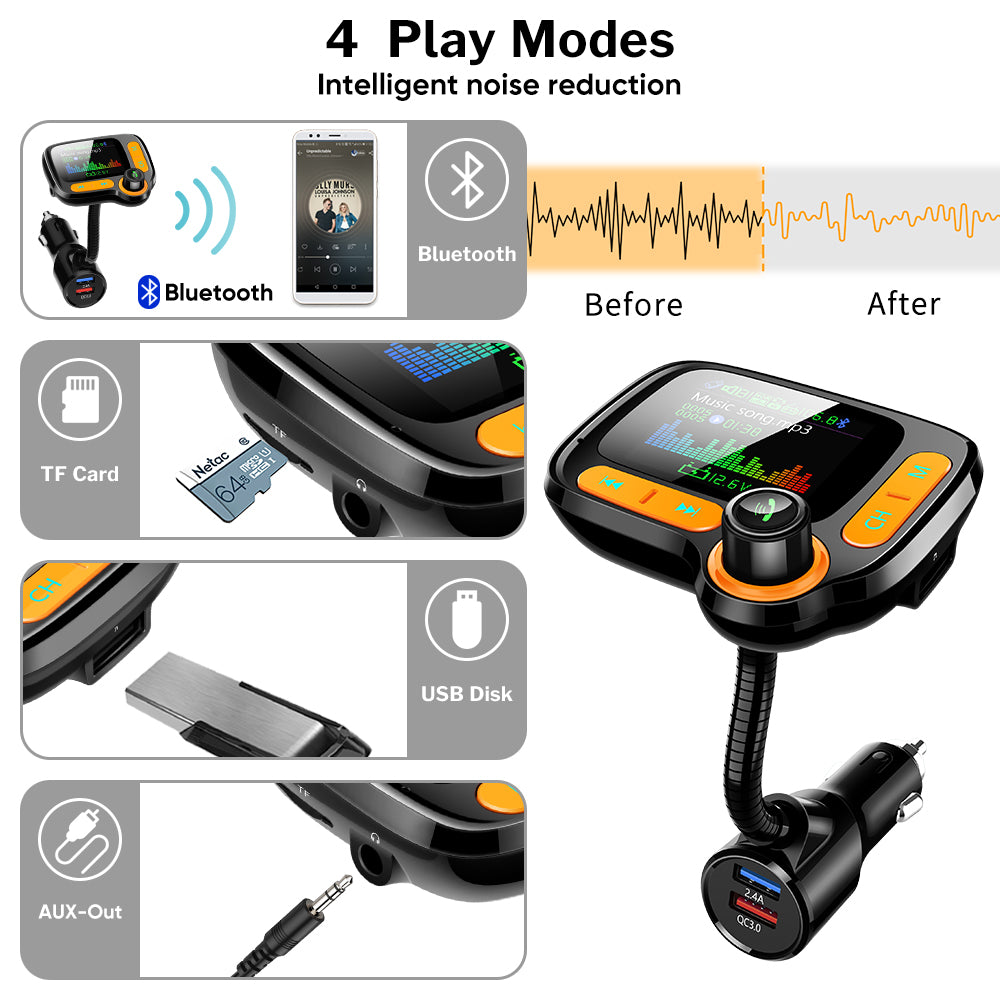 Multi-Function Car Bluetooth Player - Hi Tech Trendz